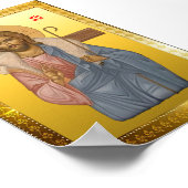 Jezus Christus Orthodoxe icoon Poster (Hoek)