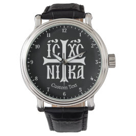  Jezus Christus Overwinnaar embleem Horloge