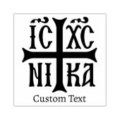 Jezus Christus Overwinnaar embleem Rubberstempel (Afrduk)