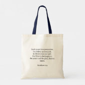 Jezus Christus Overwinnaar Embleem Tote Bag (Achterkant)