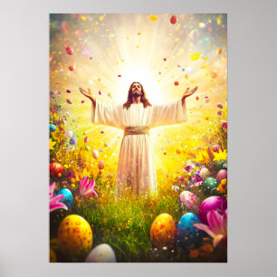 Jezus Christus Paasheropleving Poster