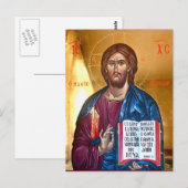 Jezus Christus Pantocrator Briefkaart (Voorkant / Achterkant)