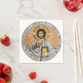 Jezus Christus Pantocrator Byzantijnse icoon kunst Servet (Insitu)