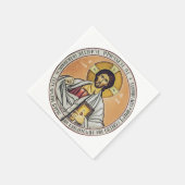 Jezus Christus Pantocrator Byzantijnse icoon kunst Servet (Hoek)