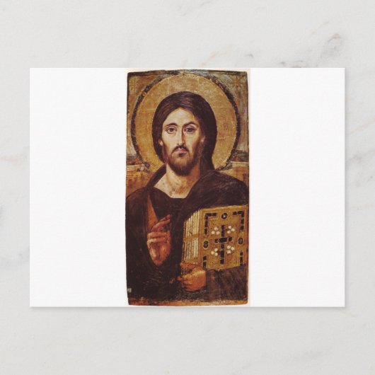 Jezus Christus Pantocrator Christelijk Pictocon Briefkaart (Voorkant)