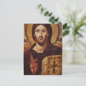 Jezus Christus Pantocrator Christelijk Pictocon Briefkaart (Staand voorkant)