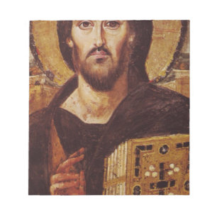 Jezus Christus Pantocrator Christelijk Pictocon Notitieblok