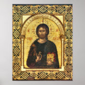 Jezus Christus Pantocrator, Heer van alle iconen Poster (Voorkant)
