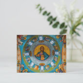 Jezus Christus Pantocrator Heer van alle Orthodoxe Briefkaart (Staand voorkant)