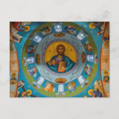 Jezus Christus Pantocrator Heer van alle Orthodoxe Briefkaart (Voorkant)