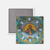 Jezus Christus Pantocrator Heer van alle Orthodoxe Magneet (Voorkant / Achterkant)