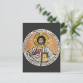 Jezus Christus Pantocrator koepel van de Kerk Briefkaart (Staand voorkant)