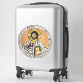 Jezus Christus Pantocrator koepel van de Kerk Sticker (Koffer)