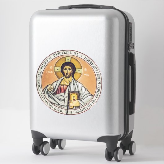Jezus Christus Pantocrator koepel van de Kerk Sticker (Koffer)
