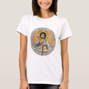 Jezus Christus Pantocrator koepel van de Kerk T-shirt
