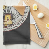 Jezus Christus Pantocrator koepel van de Kerk Theedoek (Quarter Fold)