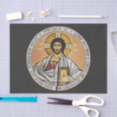 Jezus Christus Pantocrator koepel van de Kerk Tissuepapier (Craft)