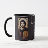 Jezus Christus Pantocrator l Orthodox Icoon Mok (Links)