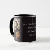 Jezus Christus Pantocrator l Orthodox Icoon Mok (Voorkant links)
