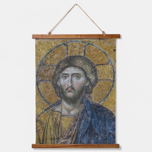 Jezus Christus Pantocrator l Orthodoxe Icoon, Hangend Wandkleed (Voorkant)