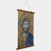 Jezus Christus Pantocrator l Orthodoxe Icoon, Hangend Wandkleed (Gebogen)