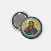 Jezus Christus Pantocrator Magneet (Voorkant / Achterkant)
