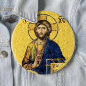 Jezus Christus Pantocrator Ronde Button 6,0 Cm (In situ)