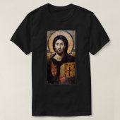 Jezus Christus Pantocrator Sinaï Orthodox Christel T-shirt (Design voorkant)