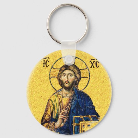 Jezus Christus Pantocrator Sleutelhanger (Voorkant)