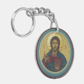 Jezus Christus Pantocrator  Sleutelhanger (Voorkant Links)