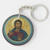 Jezus Christus Pantocrator  Sleutelhanger (Achterkant)