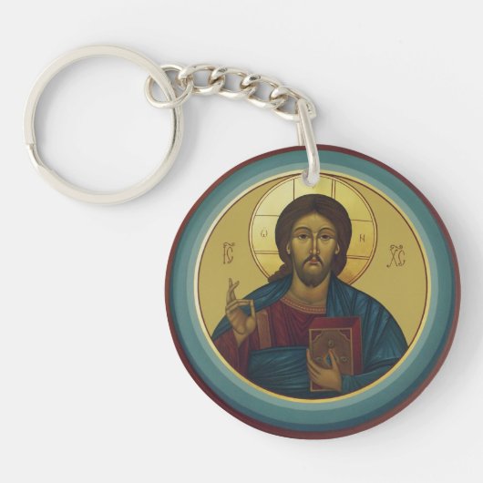 Jezus Christus Pantocrator  Sleutelhanger (Voorkant)