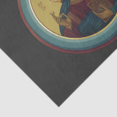 Jezus Christus Pantocrator Tissuepapier (Detail)