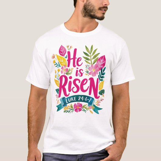 Jezus Christus Pasen Jezus Christelijke mannen, vr T-shirt (Voorkant)