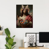 Jezus Christus Pasen Portret Meme Schilderij Poster (Thuiskantoor)
