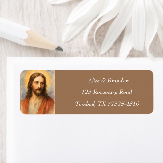 Jezus Christus Pasen Religieuze Aquarel Etiket (Insitu)