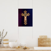 Jezus Christus Passion Crucifixion St Benedict Cro Poster (Keuken)