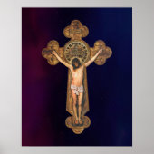 Jezus Christus Passion Crucifixion St Benedict Cro Poster (Voorkant)