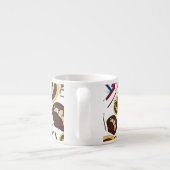 Jezus Christus Patterned Expresso Cup Espresso Kop (Achterkant)