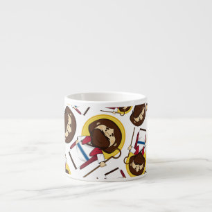 Jezus Christus Patterned Expresso Cup Espresso Kop