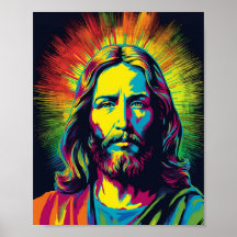 Jezus Christus Pop Kunst - AI Generated Art
