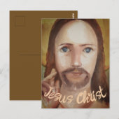 Jezus Christus portret Briefkaart (Voorkant / Achterkant)