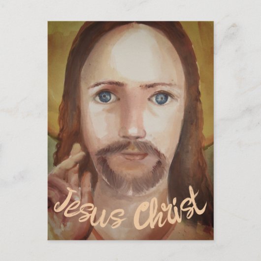Jezus Christus portret Briefkaart (Voorkant)