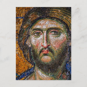 Jezus Christus Portret Medieval Mosaic Briefkaart
