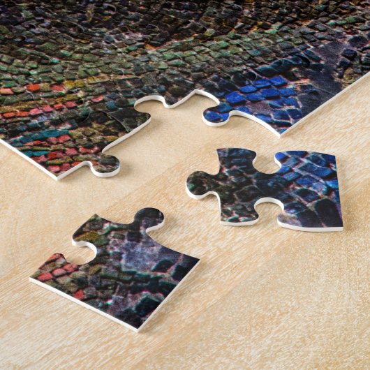  Jezus Christus Portret Medieval Mosaic Legpuzzel (Zijkant)