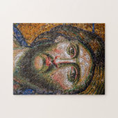  Jezus Christus Portret Medieval Mosaic Legpuzzel (Horizontaal)