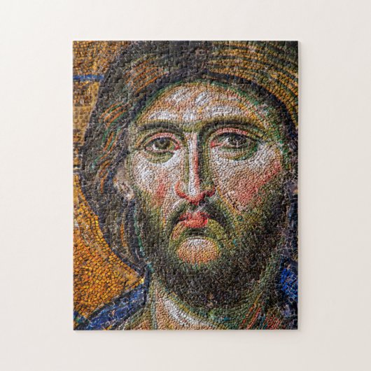  Jezus Christus Portret Medieval Mosaic Legpuzzel (Verticaal)