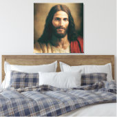 Jezus Christus Portret op Canvas 24x24 (Insitu (Slaapkamer))