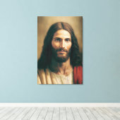 Jezus Christus Portret op Canvas 24x36 (Insitu (Houten vloer))