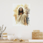 Jezus Christus Portret Poster (Keuken)